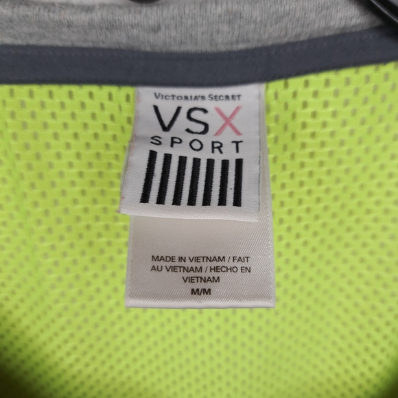 VSX SPORT Women's Grey/Green Mesh Back Short Sleeve Top MEDIUM - Picture 7 of 9